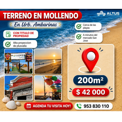Último terreno en Urb. Ambarinas – Mollendo