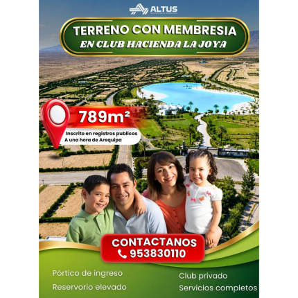 Club hacienda la Joya -  Terreno de 789 m²